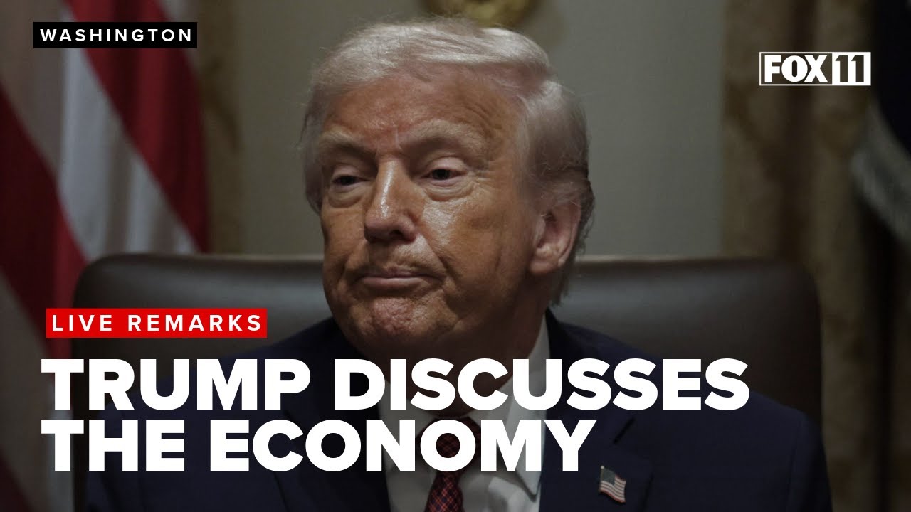 President Donald Trump delivers remarks on the economy; gives it a ...