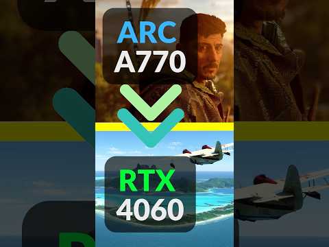 Intel ARC A770 16GB vs RTX 4060 TEST in GAMES 1080p #intel #rtx4060 #nvidia