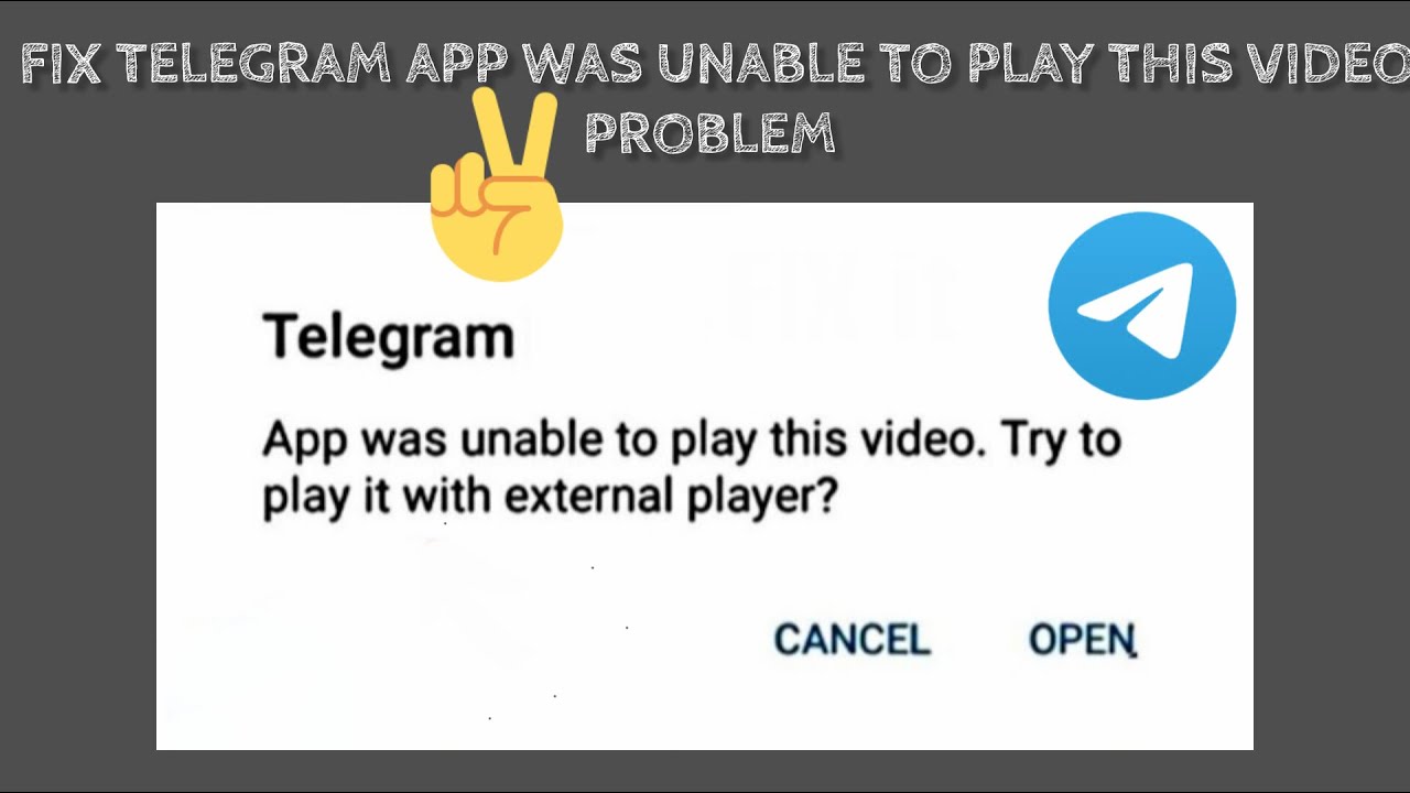 Fix Telegram "App was unable to play this video" Problem || TECH SOLUTIONS BAR