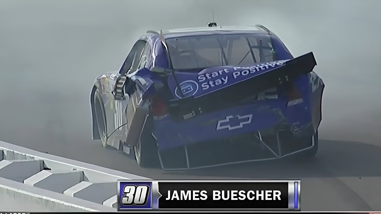 James Buescher CRASH - 2011 Wypall 200 NASCAR Nationwide Series at Phoenix