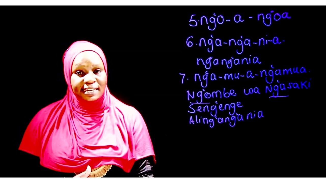 Gredi 2 Kiswahili Mwalimu Rehema Somo la 38: Matamshi bora Sauti /ng'/