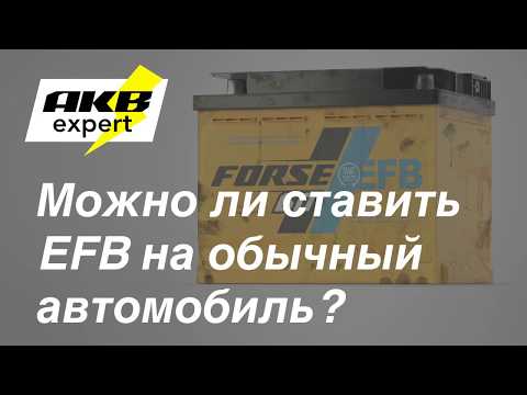 Можно ли ставить EFB на обычный автомобиль?