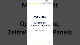 Methodikkit Statistik - Querschnitte, Zeitreihen, Panel - Was Ist Das?