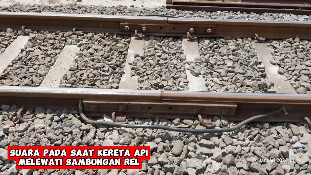 Suara kereta api saat melewati sambungan rel‼️ #railfans14 #keretaapi #train