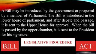 BILL ACT & ORDINANCE