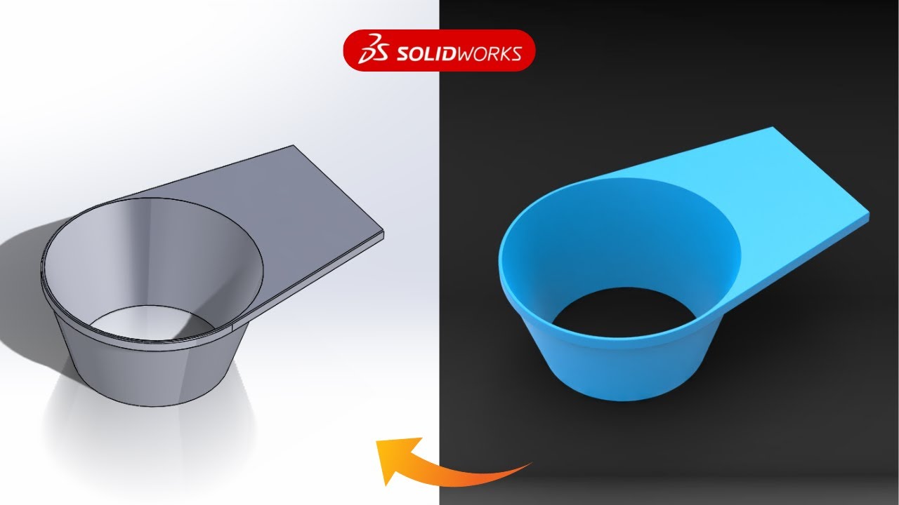 Cup Holder Design || Product Modelling in Solid woks