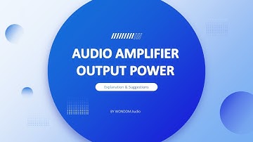 What affects amplifier output power and how to calculate it