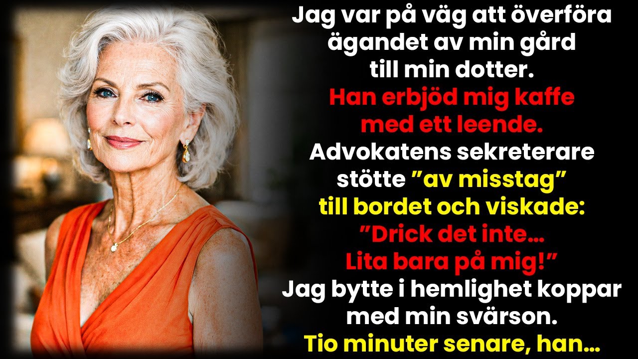 Min Svärson Gav Mig Kaffe Före Underskriften. Sekreteraren Spillde Det Med Flit