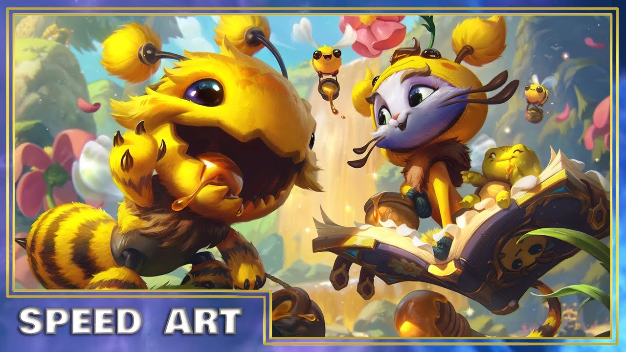 Bee Maw & Yuubee I Animated Wallpaper Speed Art