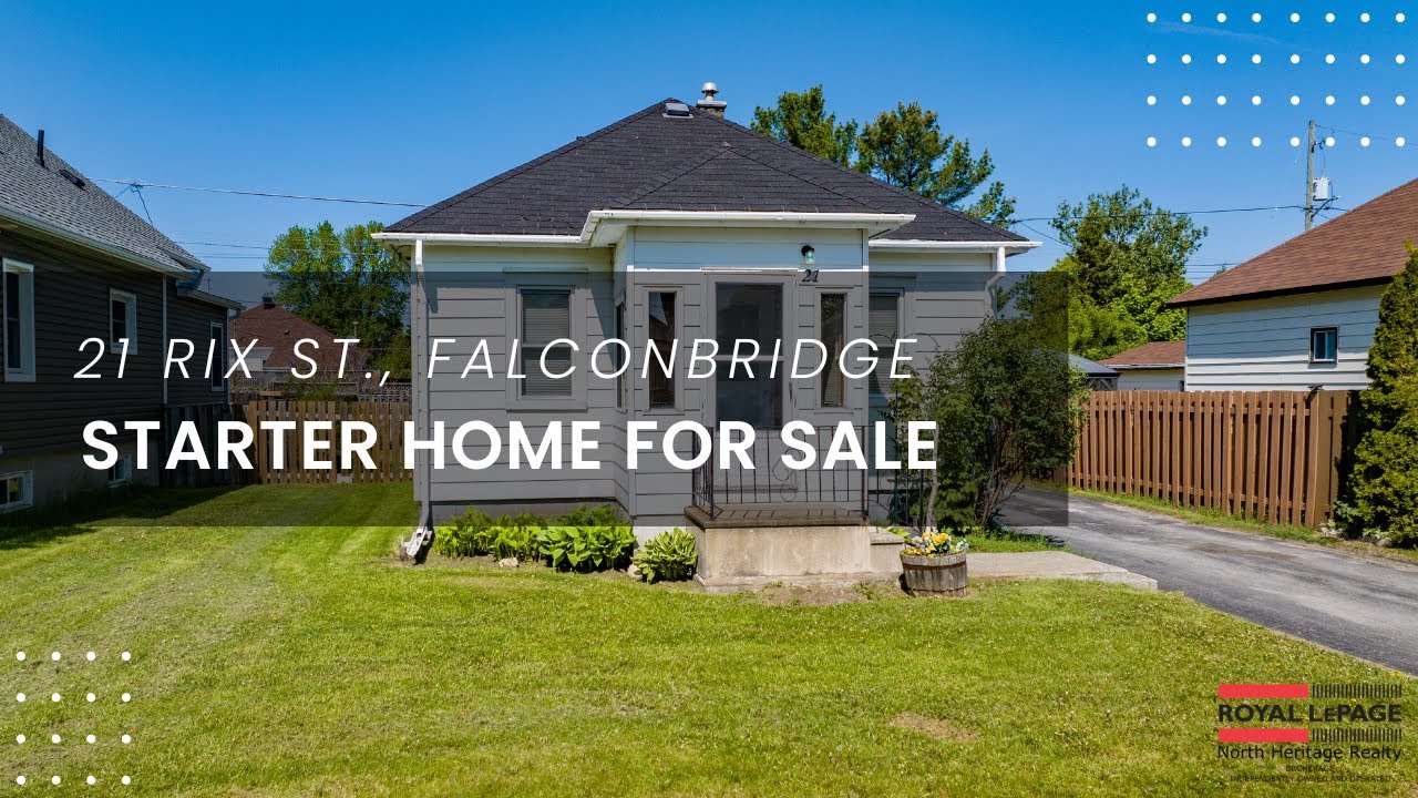 Starter or Retirement Home for Sale Falconbridge, ON YouTube