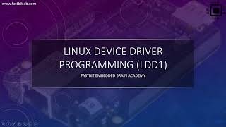 New course : Linux device driver programming