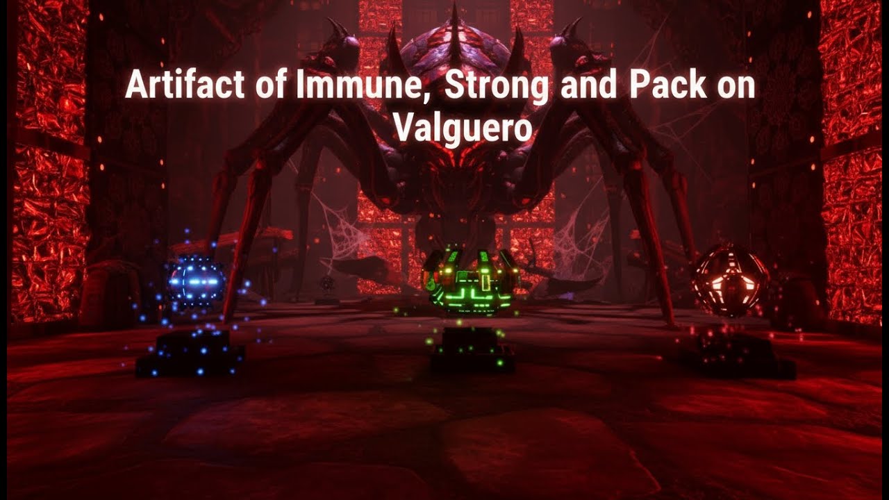 ARK  Survival Ascended  Valguero -Artifact of the Immune, Pack and Strong with Cosmo and Megatherium
