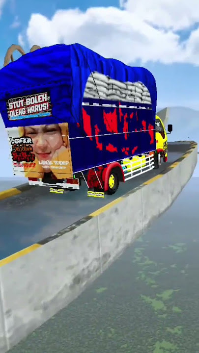 Stut boleh jumping harus🤣 #automobile #shortvideo #bussidindonesia #foryoupage #trending #truckoleng