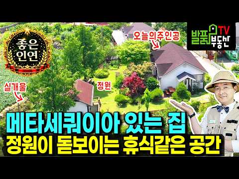 해발 6백미터 청정 숲속 전원주택 매매 한땀 한땀 가꾼 정원 실개울 태양광 광역상수도 넓은 주차공간 힐링 <strong>휴양</strong> 요양  평창부동산 - 발품부동산TV