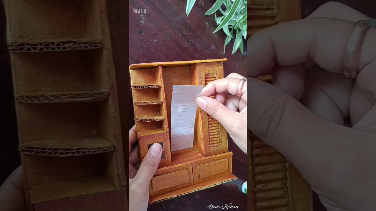 miniature dressing table making from cardboard😊 
