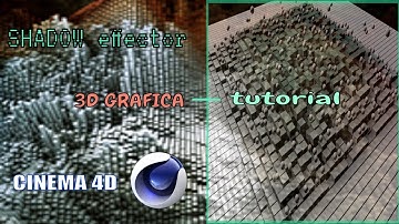 3D tutorial _ How to make a Mograph animation using the Shader Effector in Cinema 4D