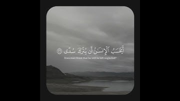 أكتب شيء تؤجر عليه ☁️ . { الايات من ٣١ الى ٤٠ من سورة القيامة }