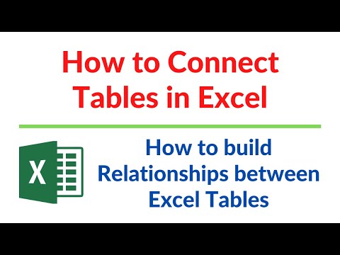 How to Connect Tables in Excel