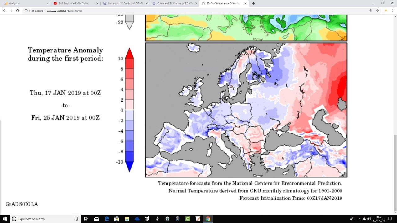 Increasingly Cold Signals Today (17/01/19) - YouTube