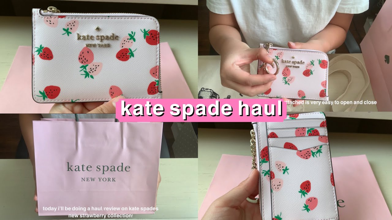 kate spade spring collection haul! (strawberry collection🍓) YouTube