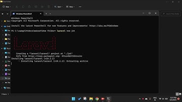 create project in laravel (Command)