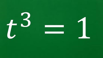 Germany | Can You Solve This? | Solve t^3=1 For 3 Roots.