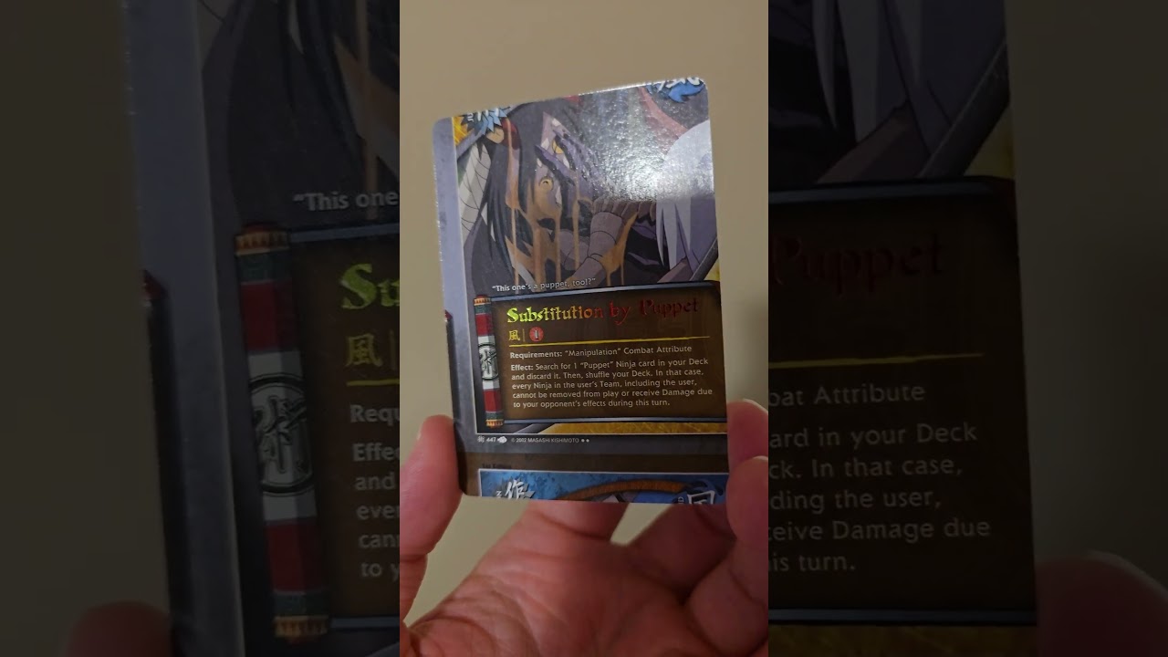 Substitution by Puppet - Miscut - A New Chronicle - Naruto CCG 