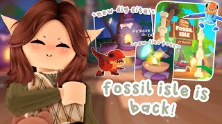 *NEW* FOSSIL ISLE IS BACK In Adopt Me! 🦴 | New MAP, PETS, DIG SITE & MORE! 😯