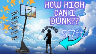 HOW HIGH CAN I DUNK AS A 5’7 14 YEAR OLD???