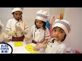 Anak Senang Belajar Memasak Kue Kering Jadi Chef Di Arena Bermain Anak