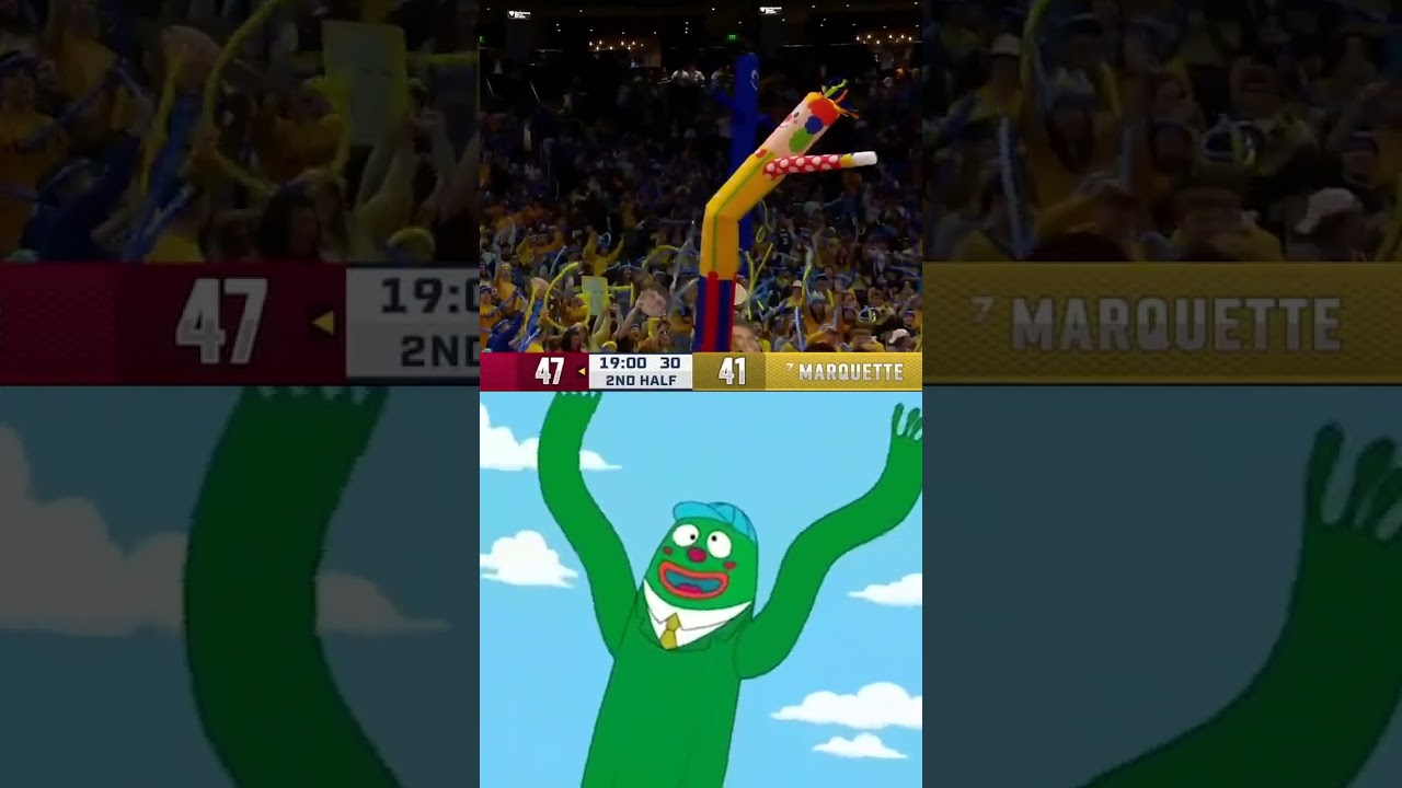 Marquette using a WACKY WAVING INFLATABLE ARM TUBE MAN! 😂😂 