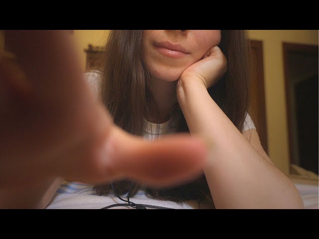 I gently touch your face and head to help you fall asleep - asmr