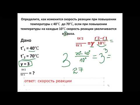 Факторы, влияющие на скорость химической реакции. Часть 1