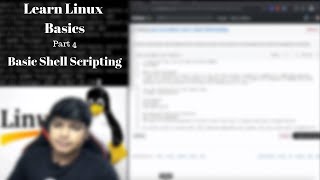 Learn Linux Basics | Part 4: Basic Shell Scripting