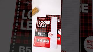 Ini dia isi binder ukuran B5 varian Bergaris dan Polos✨ #isibinder #looseleaftea #isibinderb5