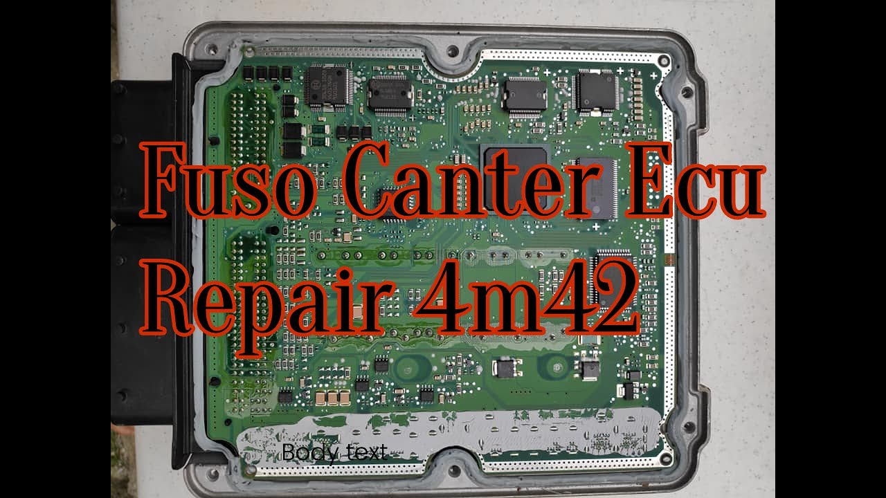Fuso Fighter 4m42 ecu repair not starting          