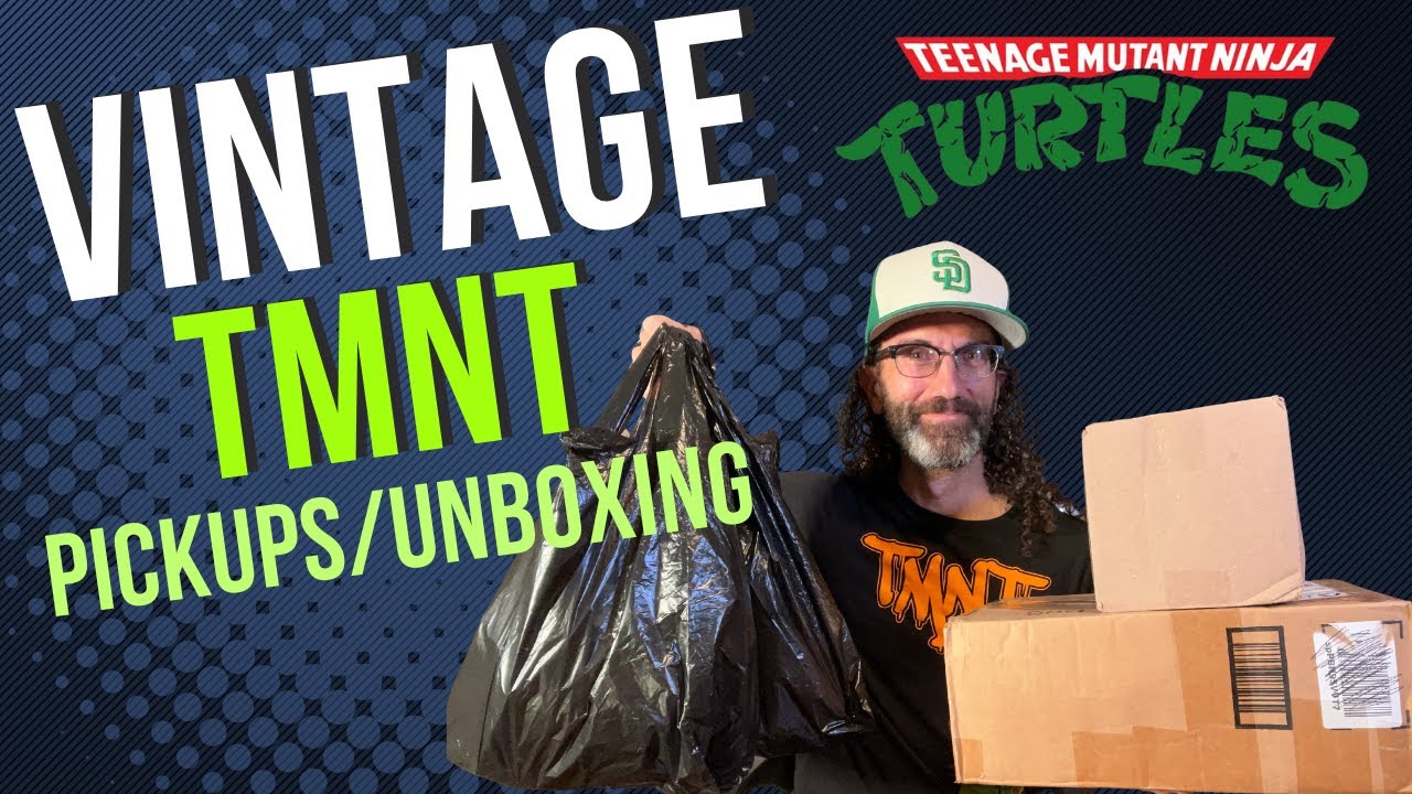 VINTAGE TEENAGE MUTANT NINJA TURTLES PICKUPS AND UNBOXING!