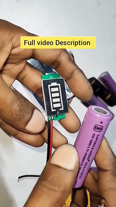 Lithium battery charging indicator | 18650 battery charging indicator | battery voltage indicator
