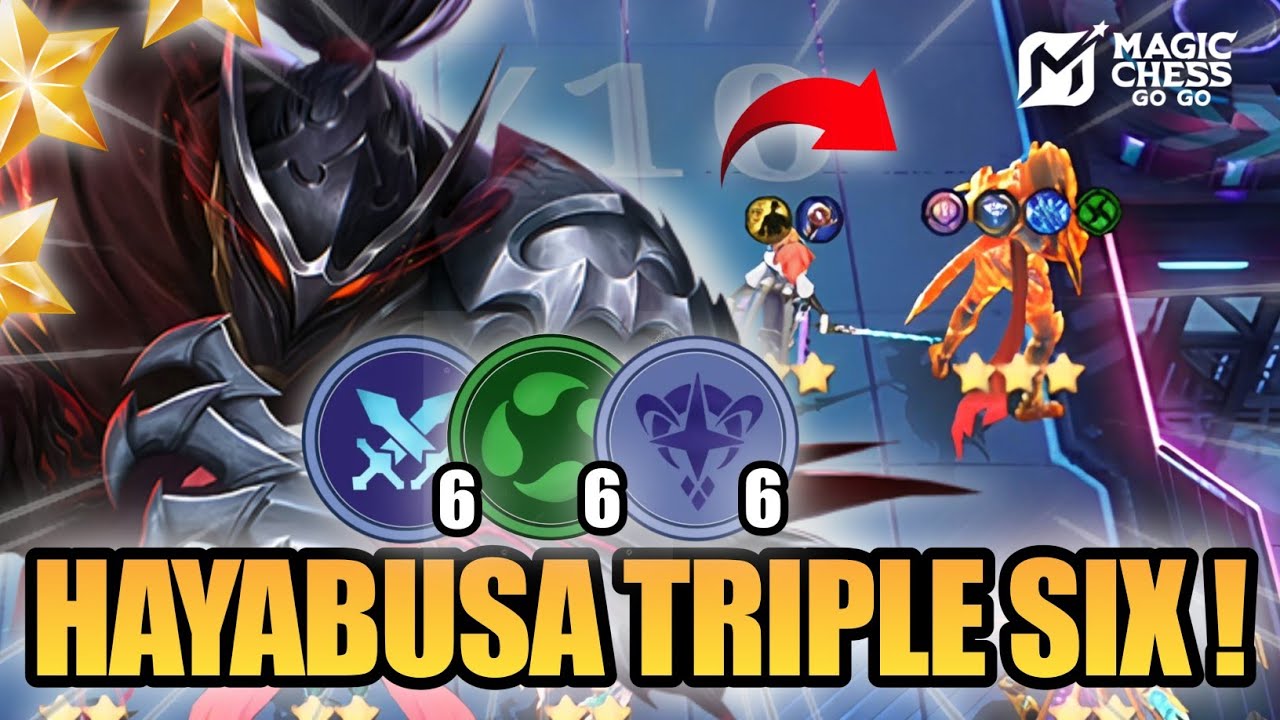 HAYABUSA TRIPLE SIX ❗COMBO MAGIC CHESS GO GO UPDATE TERBARU 2025