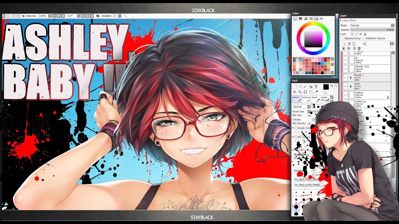 Speed Painting Process Ashley Rosemarry I Can T Get Over You Youtube