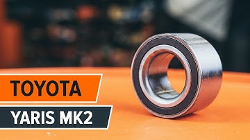 How to change front wheel bearing on TOYOTA YARIS Mk2 [TUTORIAL AUTODOC]