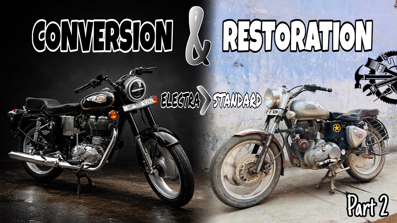 Royal Enfield Electra 350 To Standard 350 Restoration And Conversion 