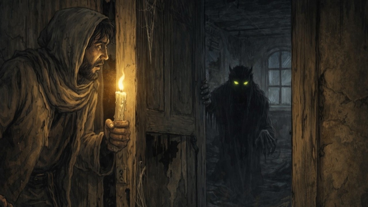 قصه المتشرد الذي دخل بيتًا مهجورًا فاكتشف شيئًا مرعبًا