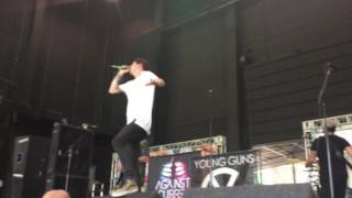 Young Guns performing "Bullet Proof" live at warped tour Atlanta
