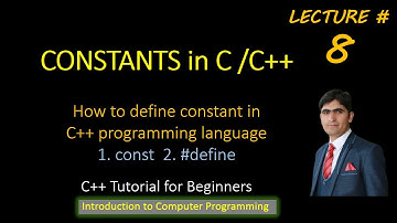 Constants in C / C++ programming Language