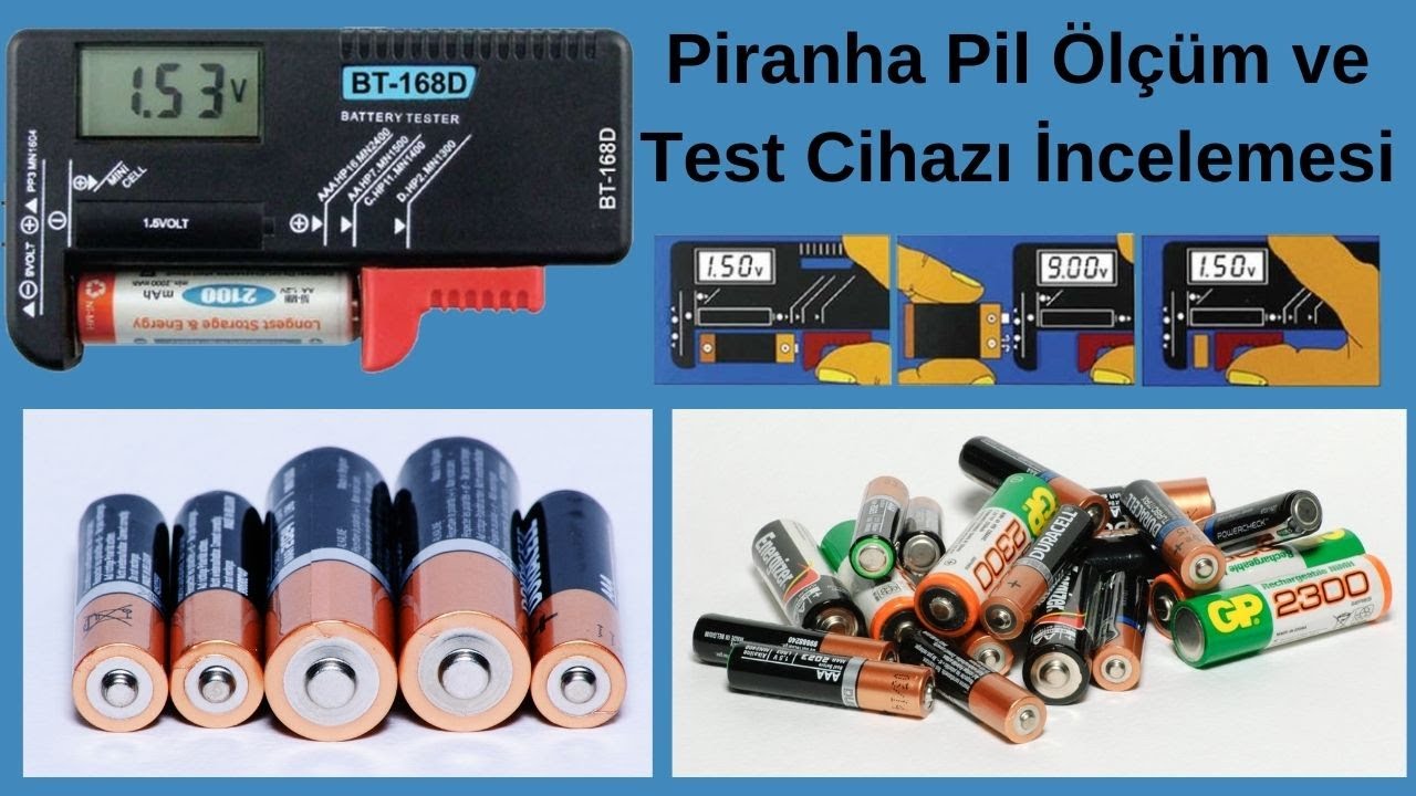 A101'de Satılan Piranha Pil Ölçüm ve Test Cihazı İncelemesi - 4K