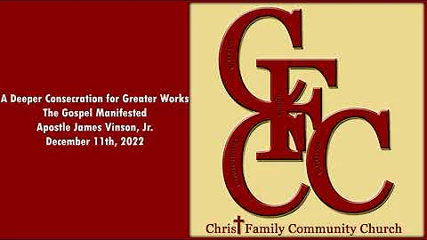 A Deeper Consecration for Greater Works - Apostle ...