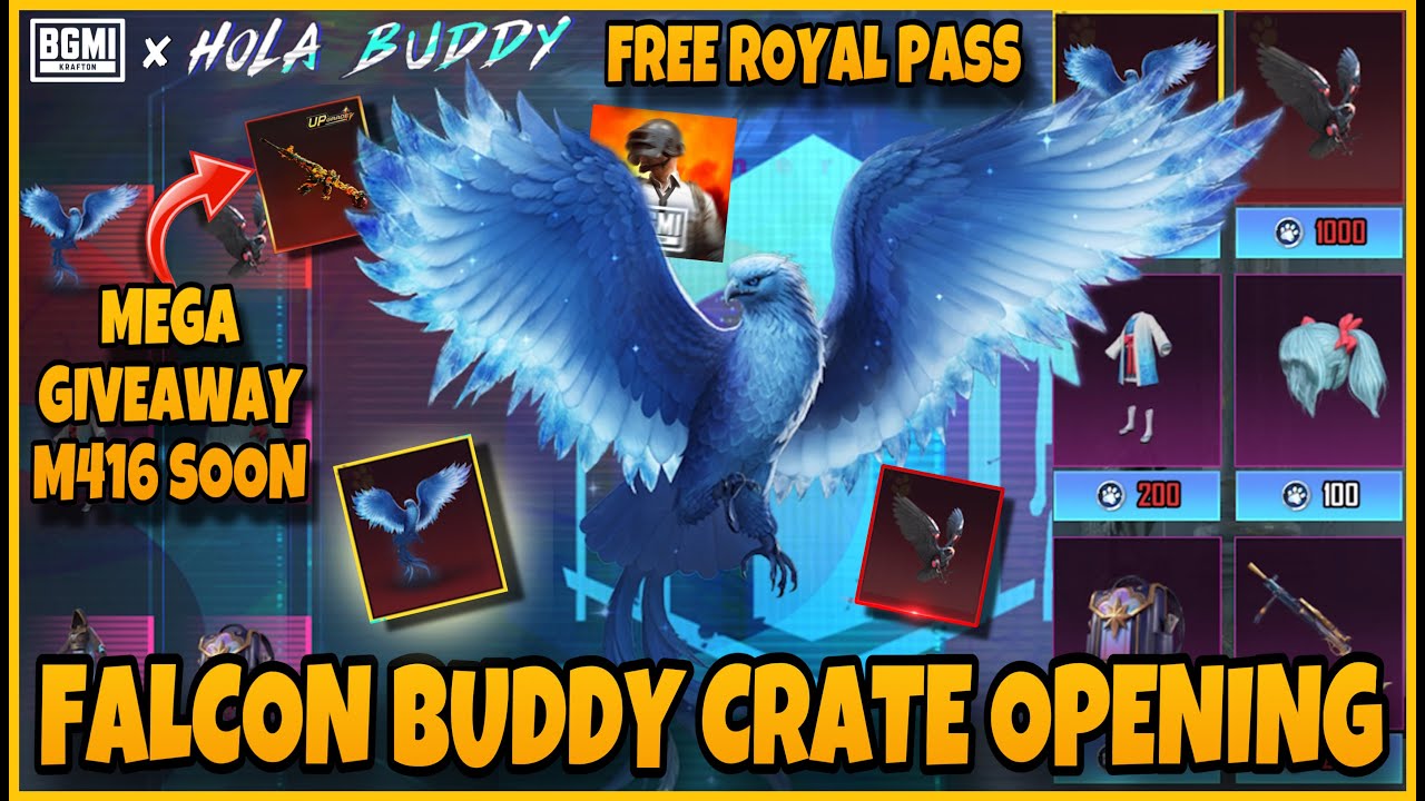 😱 New Hola Buddy Falcon Crate Opening BGMI | INSANE Luck?! New Falcon Set Unlocked 🔥