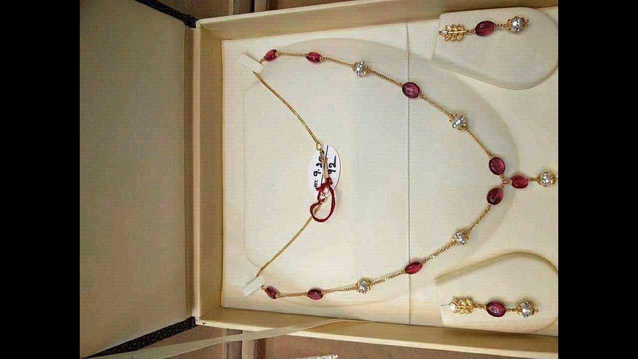 Latest Gold Pearl Beads Mala Designs 