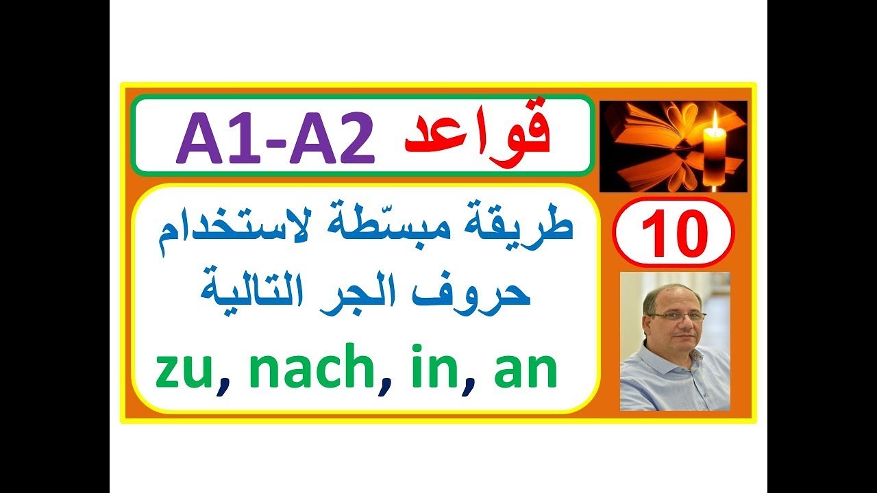 طريقة مبسّطة لاستخدام حروف الجر التالية zu, nach, in, an من خلال -----